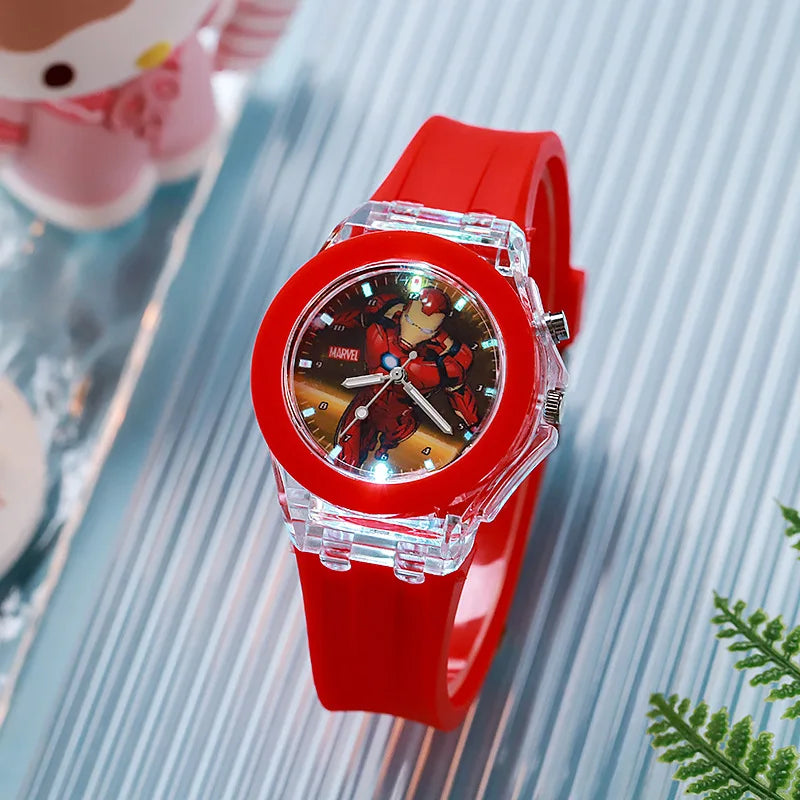 Spider Watch  Kids Luminous Watch Cute Silicone Colorful Lights Watch Gifts for Girls Kids Watches