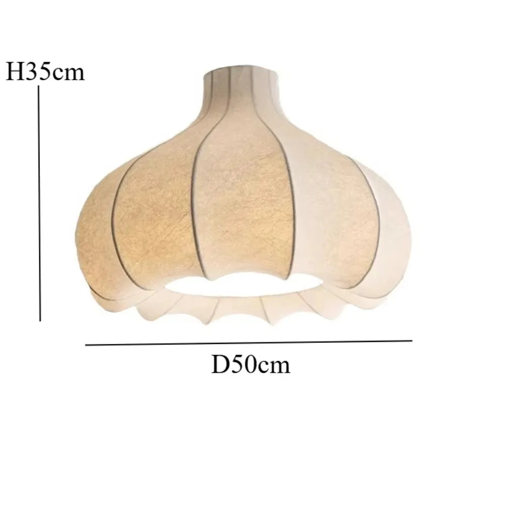 New Fabric Restaurant Living Room Chandelier Personality Bar Hotel Dining Room Staircase Lamp New Chinese Style Lantern Zen Lamp