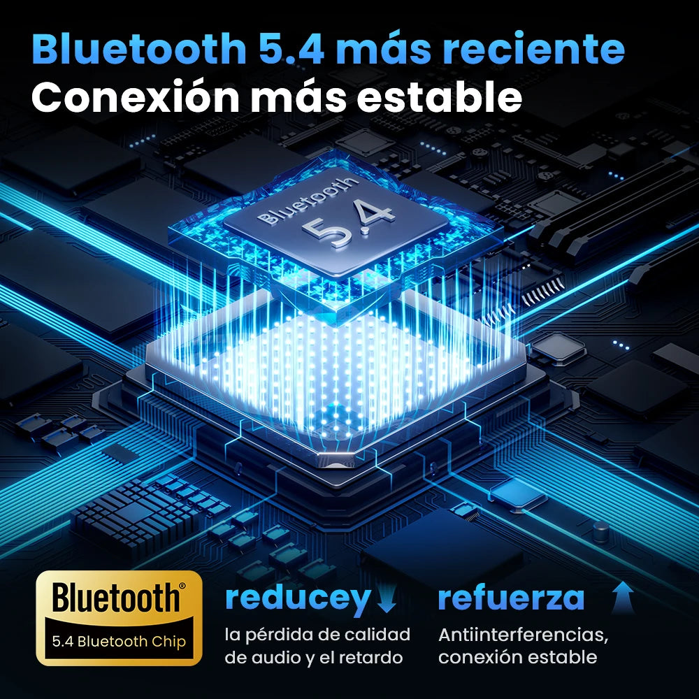 HAYLOU Mori Pro Bluetooth 5.4 Earphones -43dB ANC Active Noise Cancellation Earbuds 6 Mic Wireless Headphones 35H Battery Life