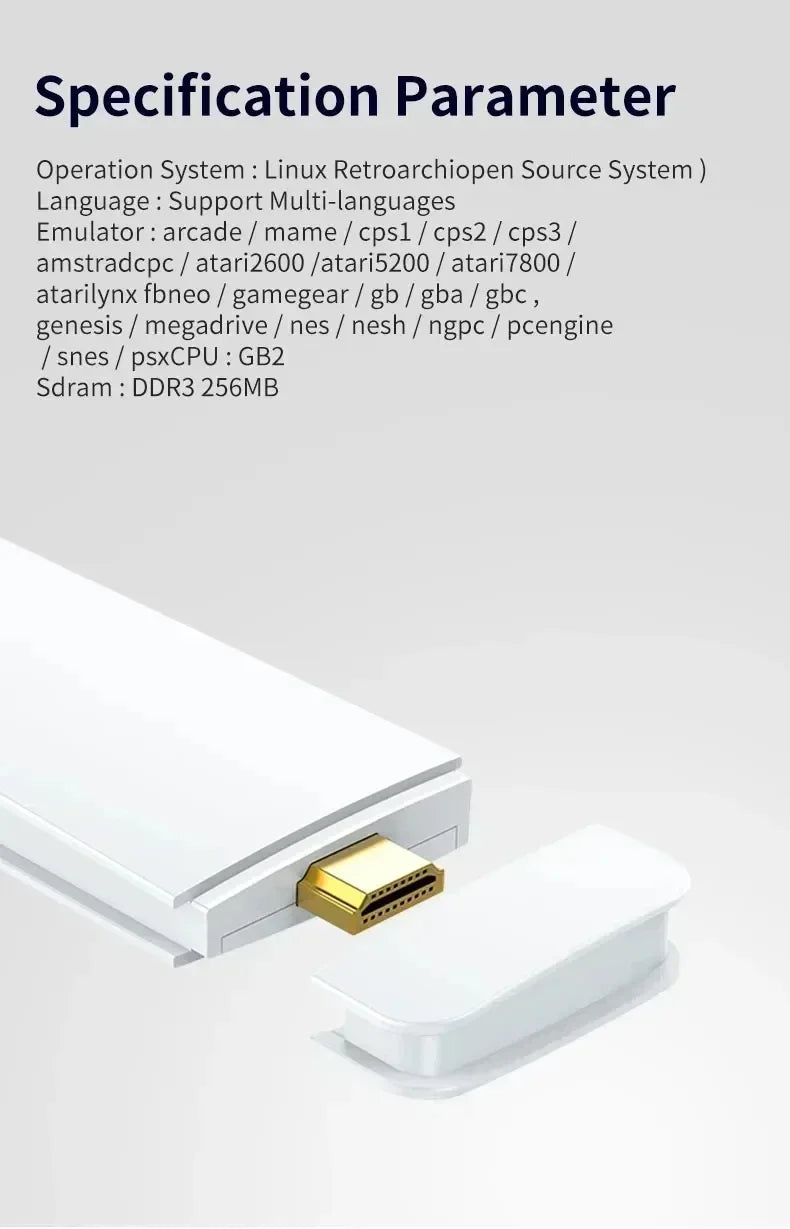 M15 4K Retro Gaming Stick - Wireless Mini TV Console with HD Output, Supports PS1 & Classic Arcade Games