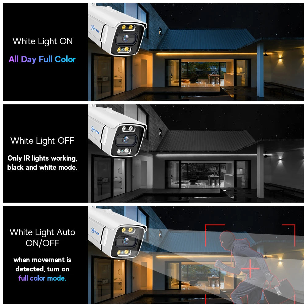 MOVOLS 8CH 5MP 8MP POE Security Camera System Two Way Audio 8MP NVR Kit CCTV Outdoor IP Camera H.265 P2P Video Surveillance Set