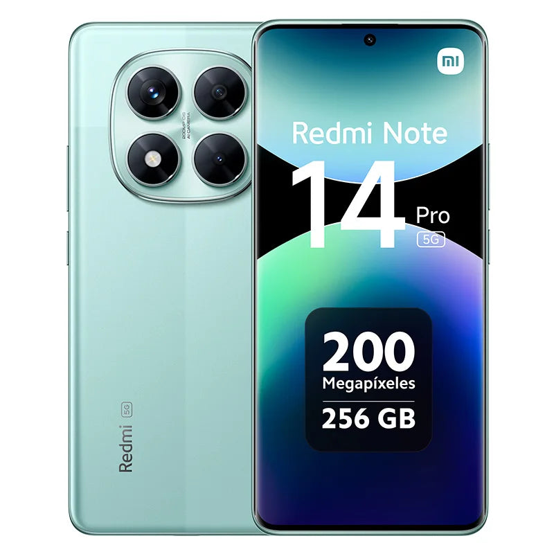 Xiaomi Redmi Note 14 Pro 5G NFC，MediaTek Dimensity 7300-Ultra,200MP Camera,5110mAh battery，45W charging，120Hz display,Charger Not Included
