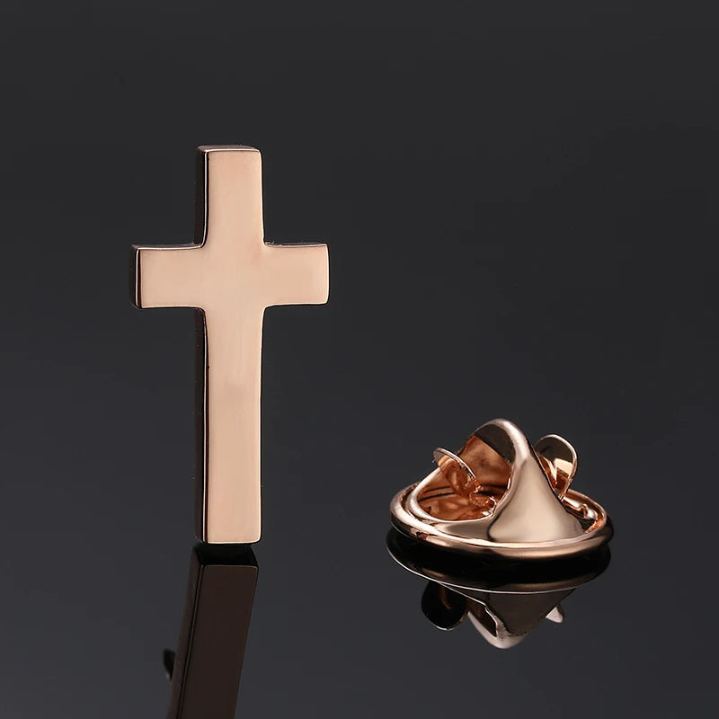 High quality cross brooch, brand new men's holiday suit, lapel badge, pin accessory, the best choice for gift giving