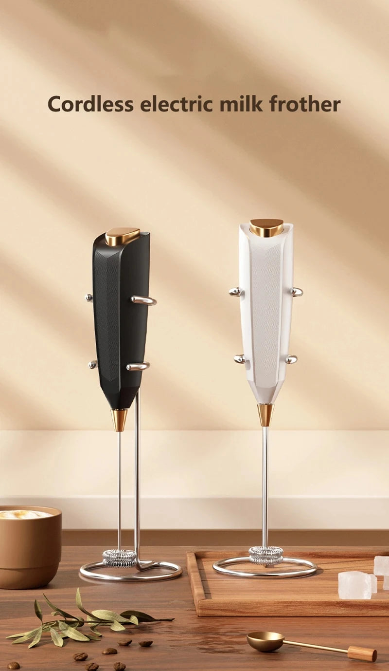 Xiaomi Wireless Electric Milk Frother Handheld Coffee Foam Maker for Latte Cappuccino Rechargeable Food Safe Fast Cream Frothing