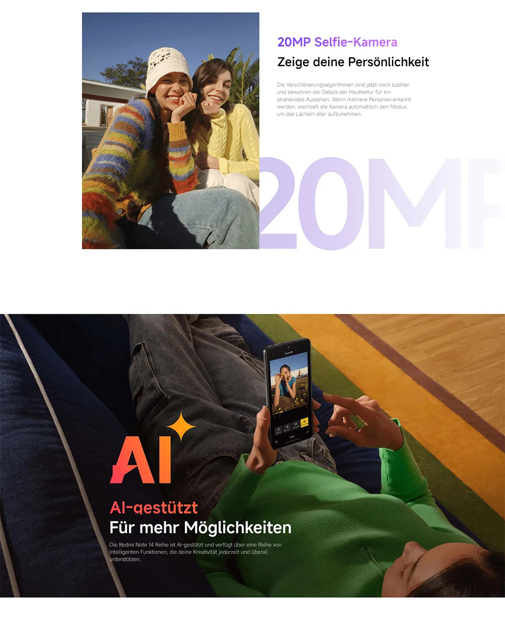 Global Version Xiaomi Redmi Note 14 5G Smartphone NFC MTK Dimensity 7025-Ultra 108MP Camera 5110mAh Battery 45W Turbo Charging