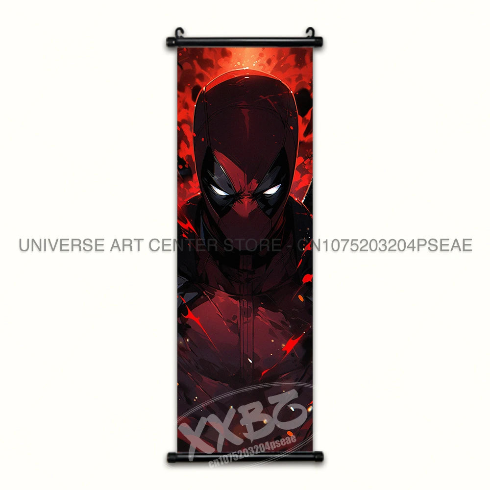 Marvel Poster Black Panther Home Decor The Avengers Wall Art Venom Hanging Painting Spider Man Scrolls Picture Wolverine Mural