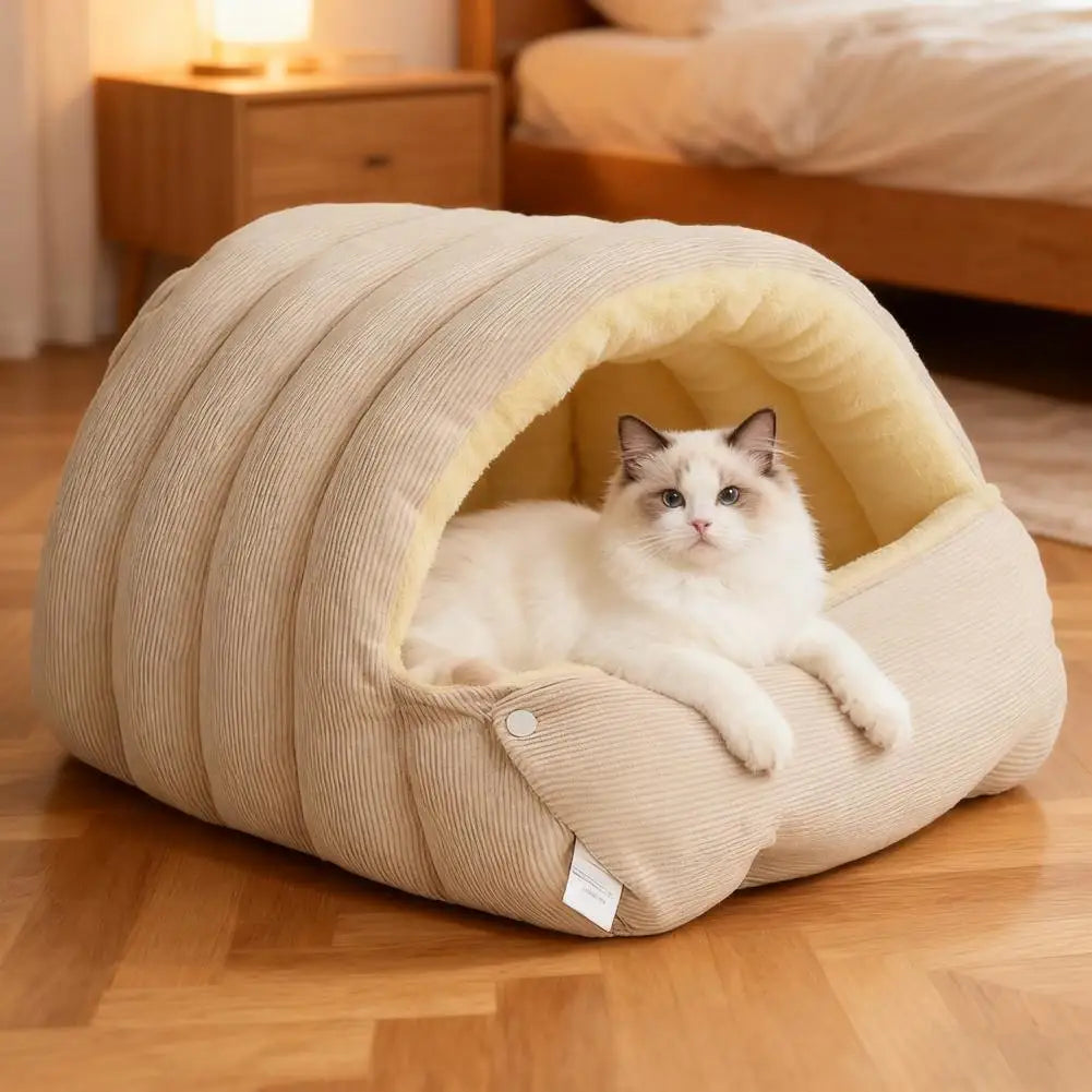 Winter Warm Pet Sleeping Nest Four Seasons Soft Cat Cave Bed Kitten Nest Kennel Pet Supplies For Cats Dogs Puppy