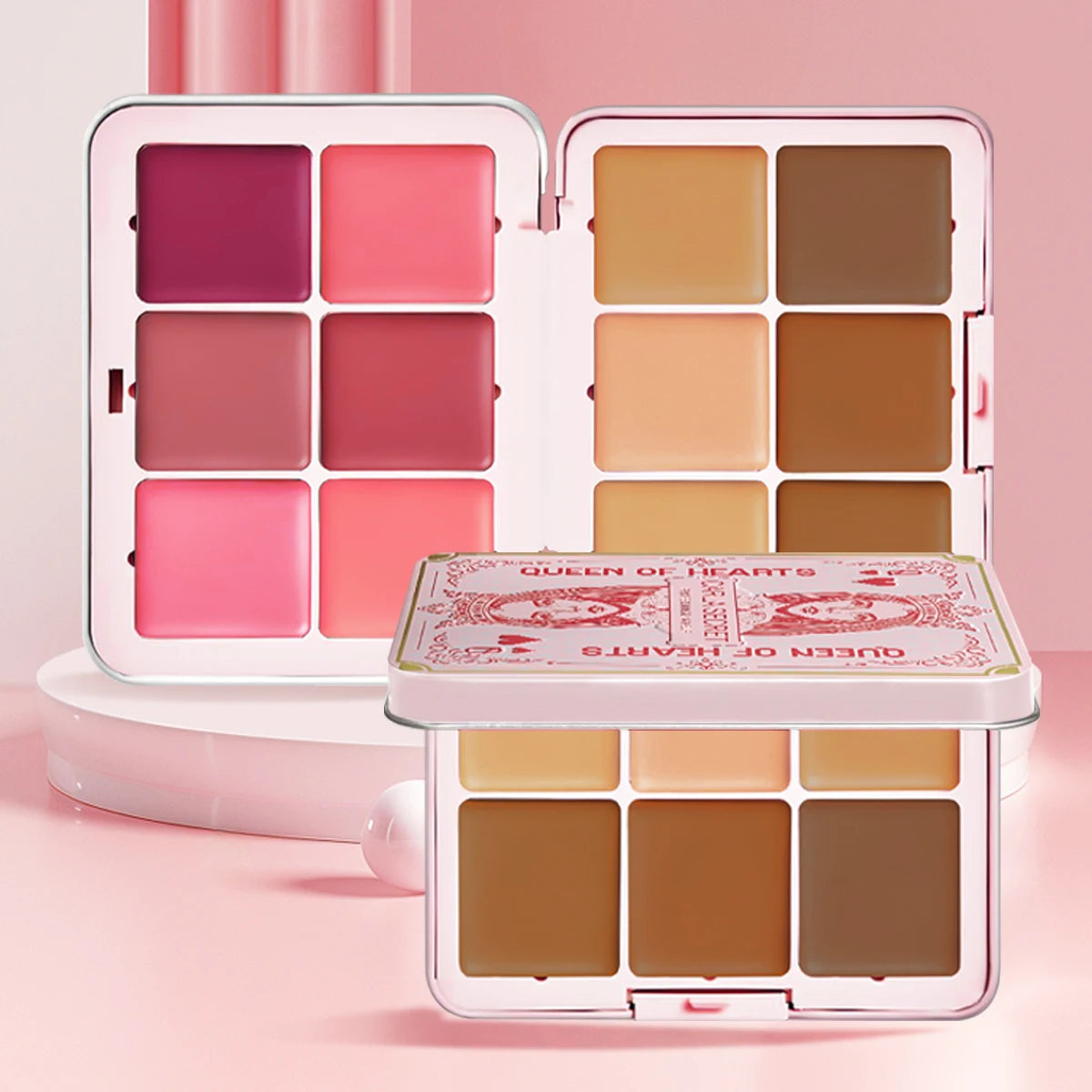 Palette de correcteur et de fard à joues 12 couleurs Palette de maquillage de contour mat