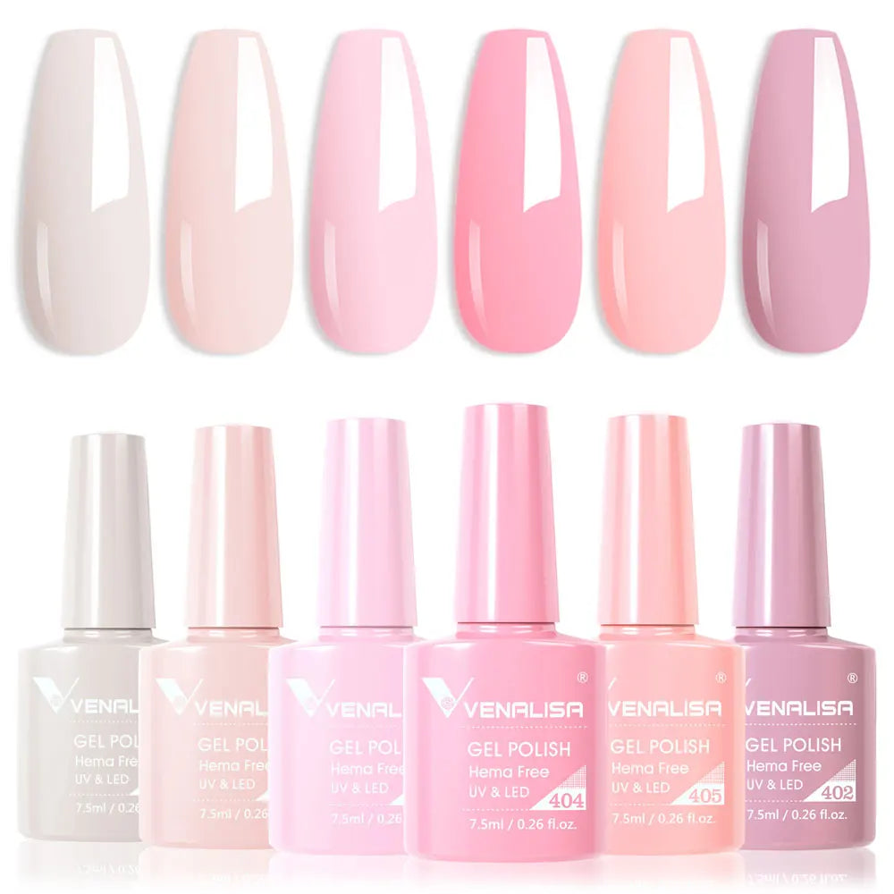 Kit de vernis à ongles en gel 6 couleurs