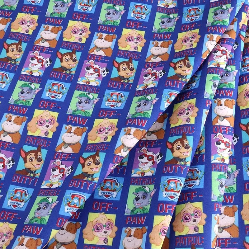 Paw Patrol Polyester Cotton Fabric Sewing Material For Clothes Dress Decor DIY Patchwork Quilting Material