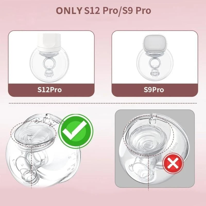 Silicone Breast Milk Collector Wearable Milker Accessorie For S9 Pro/S12 Pro Breast Pump Cup Breastfeeding Milk Collection Cover
