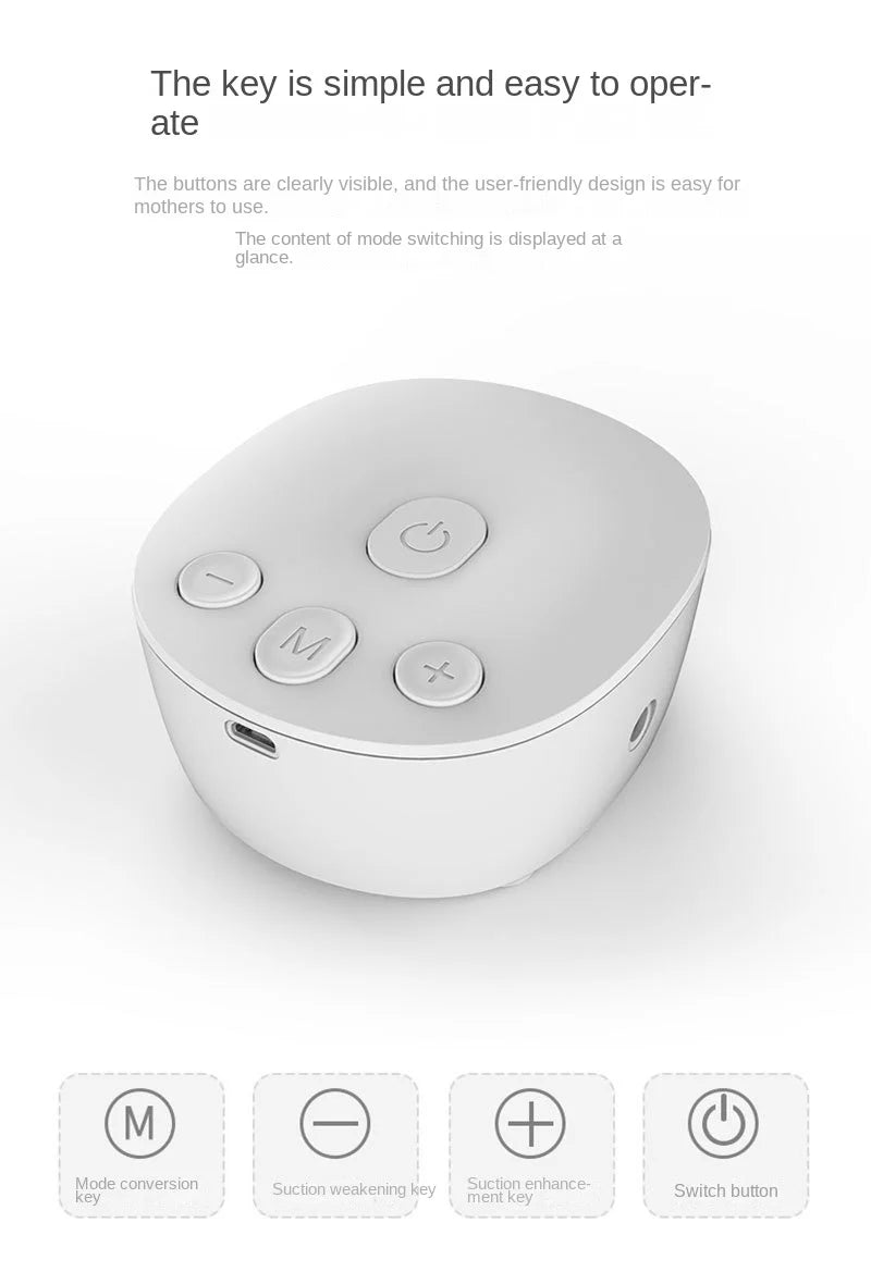 New Portable Electric Breast Pump Silent  Hands-Free Newborn Comfort Milk Extractor Automatic Milker BPA Free Breastfeeding