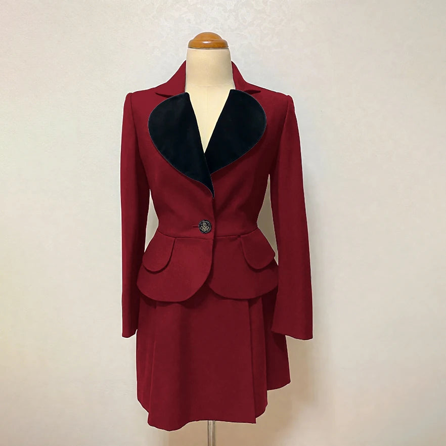 Costume 2 pièces personnalisé slim sweet