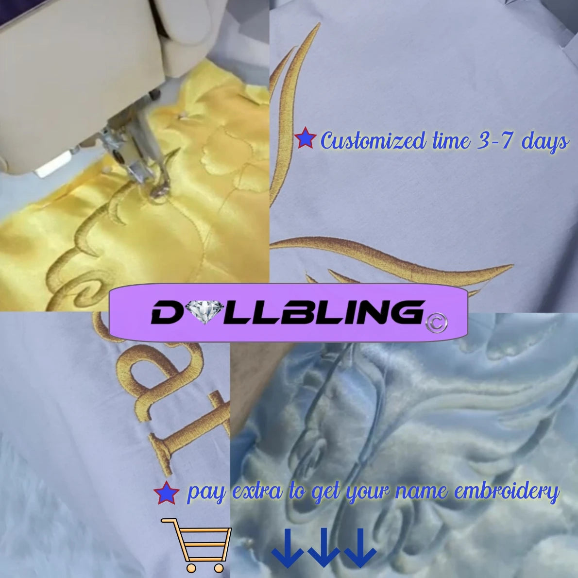 Customized Baby Name Newborn Pink Crown Jewels Gift Set 3pcs Outfits Pajamas Receiving Blanket Welcome Home Ceremonial dress