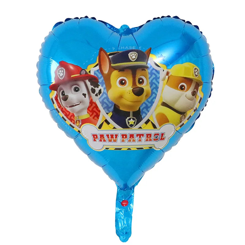 Paw Patrol Dog Paw Cute Cartoon Aluminum Foil Latex Balloons Party Decor Kids Classic Toys Helium Air Inflatable Balls Supplies