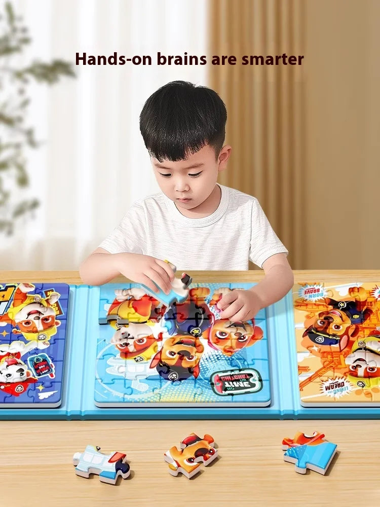 Paw Patrol Magnetic Puzzle For Children Aged Magnetic Puzzle Toys For Boys And Girls Intellectual Birthday Gifts Magnetic Toys