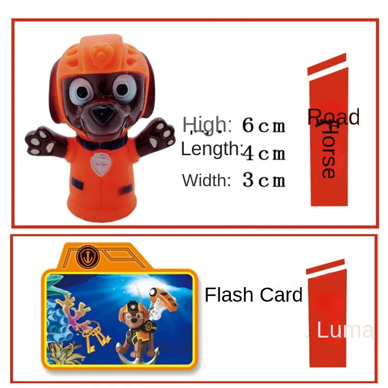 Paw Patrol Chase Cartoon Hand Doll Toy Finger Puppet Role Play Tell Story Silicagel Cloth Doll Educational Toy for Children Kids