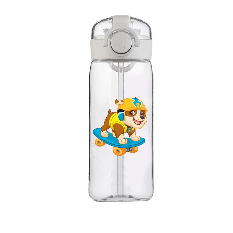 PAW Patrol Chase Cup Clear Brand High Quality Water Bottle Outdoor Sport Leak Proof Plastic School Water Bottle for Kids 400ML