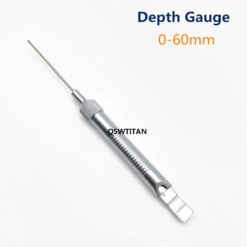 Depth Gauge 0mm to 30mm /60mm/40mm/90mm High quality Depth Gauge orthopedics Veterinary surgical Instruments