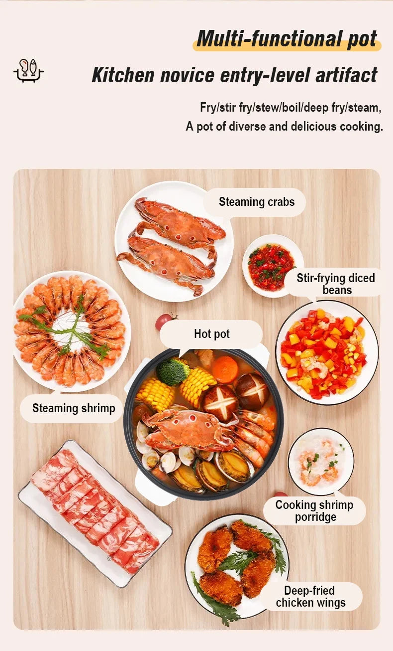 220V Household Multi Cookers 3.5L Electric Cooker Non-stick Cooking pot Hot Pot Smart Rice cooker Cooking Appliances