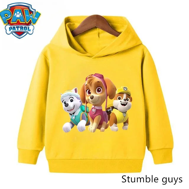 Paw Patrols Hoodie Kids Sweatshirt Cute Anime Hoodie Cashmere Boys Clothes Girls Tops Pokemoned Clothes