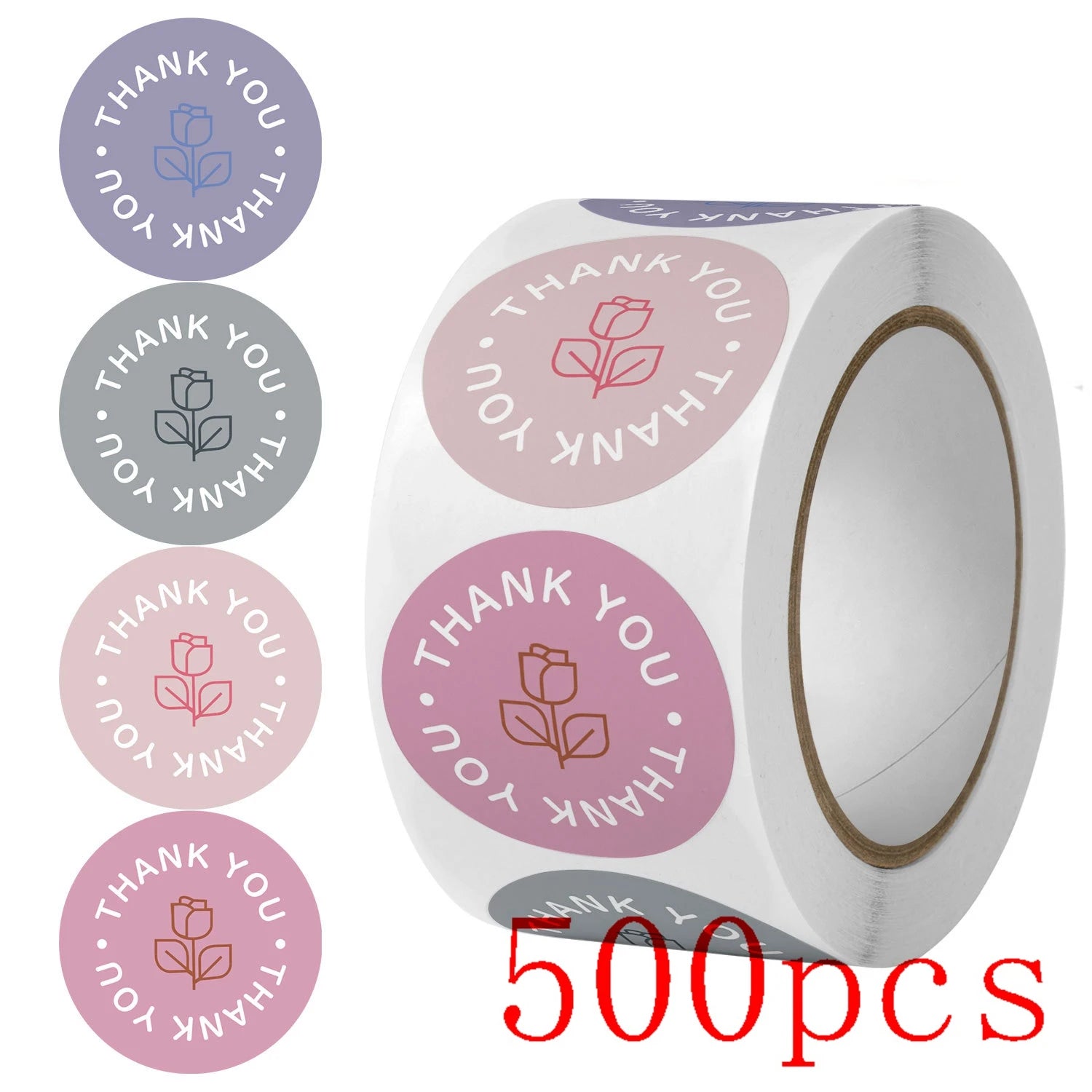 100-500pcs Thank You Sticker Holiday Decor Sticker Wedding Party Gift Sticker Birthday Gift Box Sticker Baking Labels