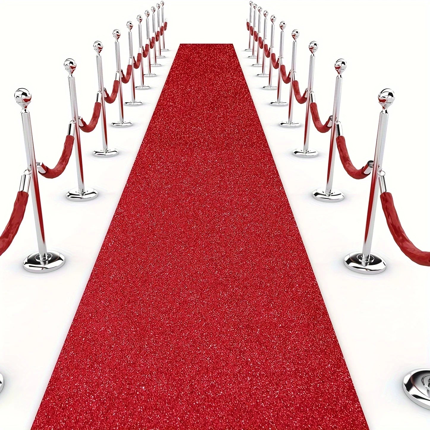 Sparkling Red Long Striped Carpet, Wedding Christmas Thanksgiving Outdoor Runway Long Carpet, Romantic Wedding Hallway Carpet