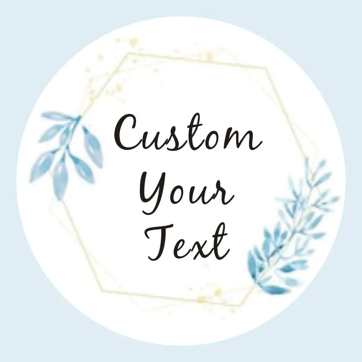 96 Pcs Personalized Round Circle Label Stickers Custom Name Date Thank You Stickers for Bridal Shower Party Favors