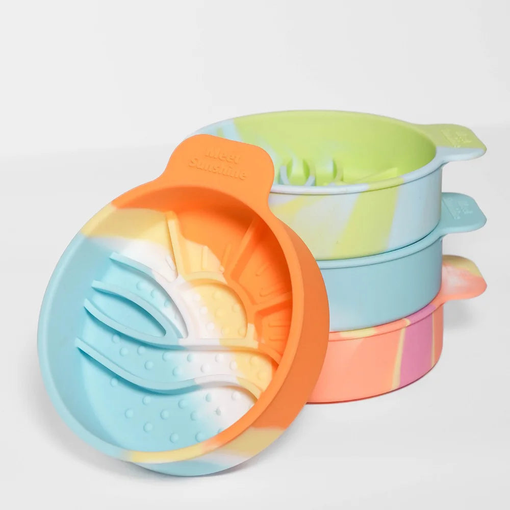 وعاء تغذية بطيء للقطط، وعاء طعام للحيوانات الأليفة مضاد للاختناق، وعاء تفاعلي غير قابل للانزلاق للقطط للطعام الجاف/الرطب والماء،