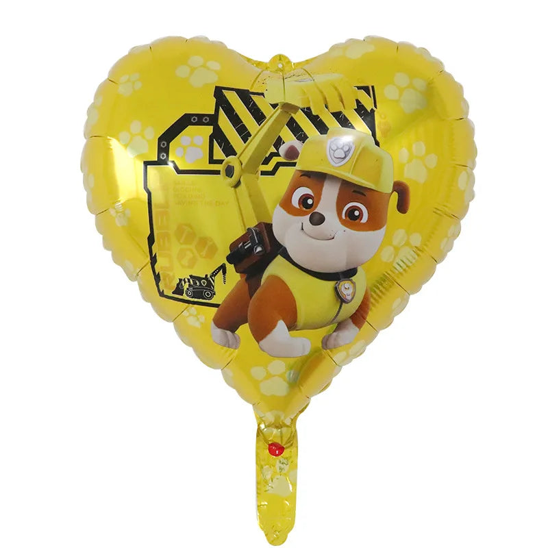 Paw Patrol Dog Paw Cute Cartoon Aluminum Foil Latex Balloons Party Decor Kids Classic Toys Helium Air Inflatable Balls Supplies