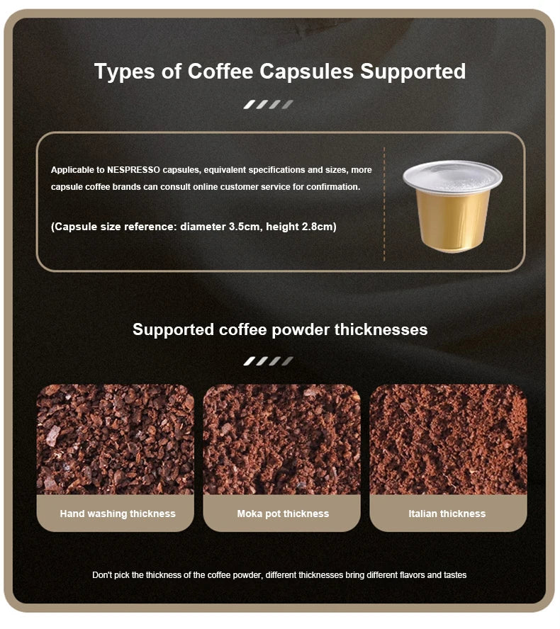 20 BAR Portable Electric Coffee Maker Capsule 2 in 1 Coffee Grinder Travel Coffee Maker for Car and Home Camping Outdoor