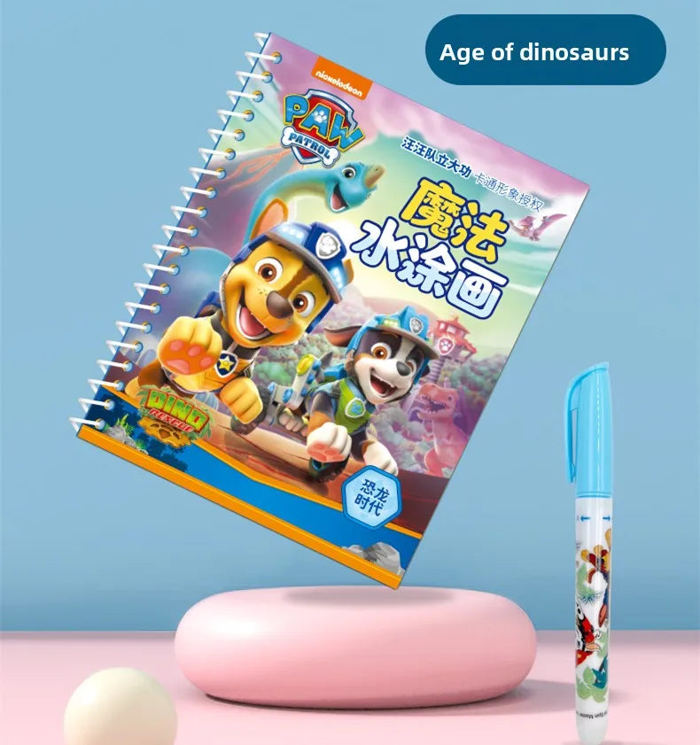 Paw Patrol Chase Reusable Coloring Book Magic Water Painting Books Sensory Children Early Education Toys Water Drawing Book Toy
