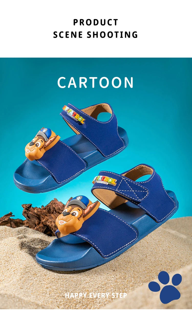 PAW PATROL Children's Sandals Outdoor Comfortable Non-slip Breathable Sandals Heel Strap Shoes for Boys And Girls
