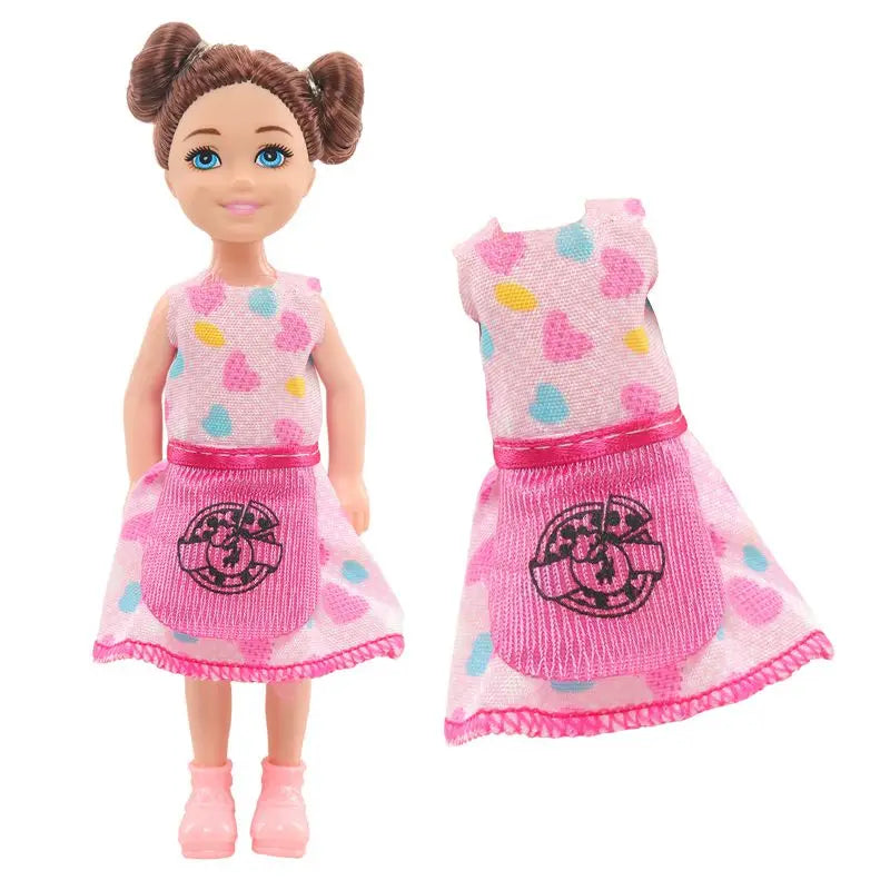 10 Pieces 5.5 Inch Doll Clothes Set Kids Toys 5 Fashion Dresses Swimsuit Bikini Accessories For Baby Girls DIY Game Present