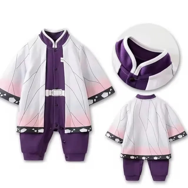 0-18 Months Anime Baby Rompers Newborn Cosplay Costume Infant Cotton Clothes Boys Girls Kids Outfit