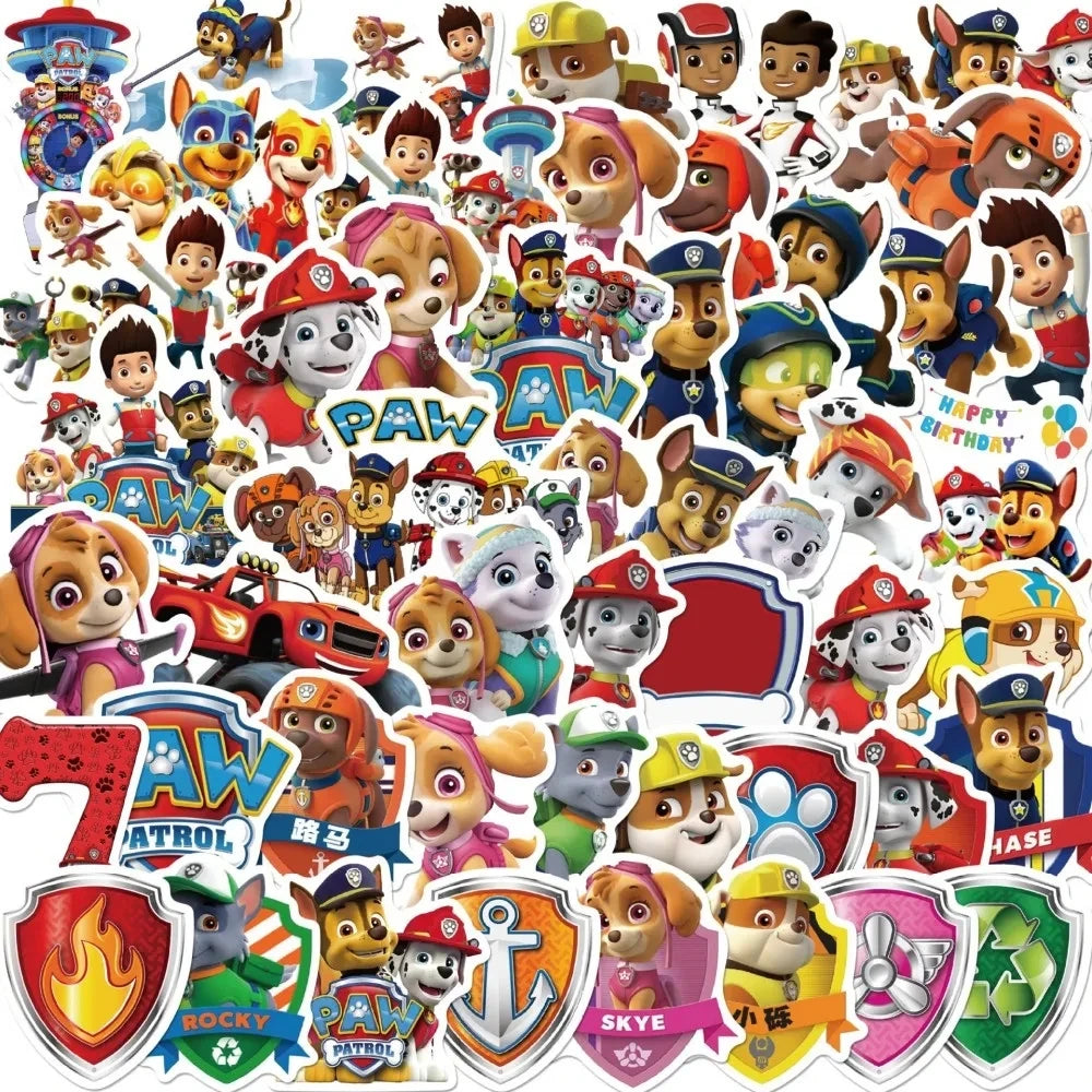 New Paw Patrol Birthday Party Decor Dogs Skye Disposable Tableware Tablecloth Plate Cup Gift Bag Kids Boy Favor Gifts Kids Toys