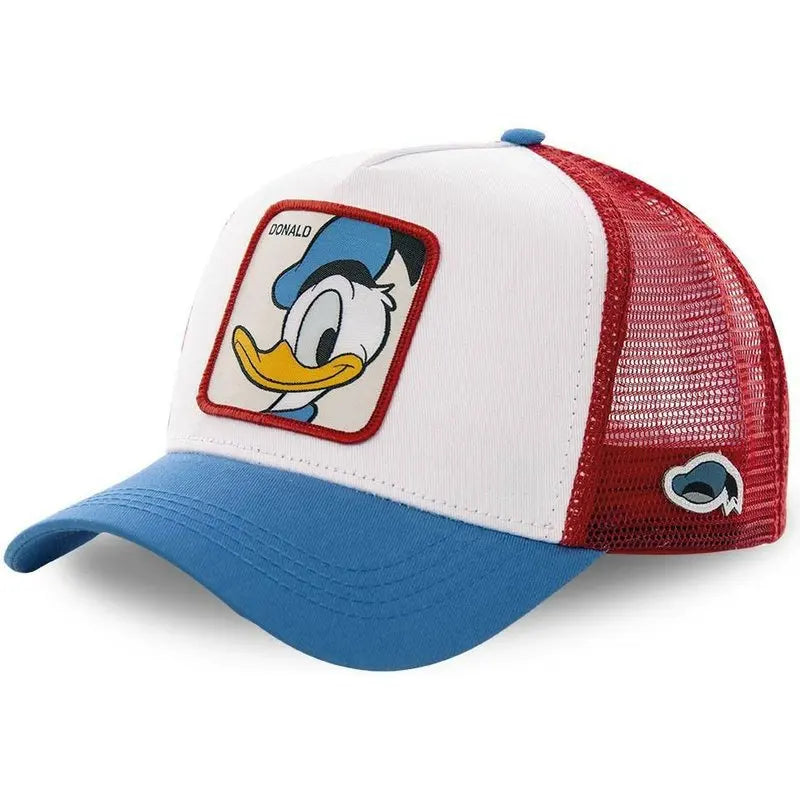 Cartoon Disney Mickey Goofy Sun Protection Baseball Casquette de baseball Kawaii Donald Duck Visière d'extérieur Chapeau de sport Chapeau de maille de camionneur réglable