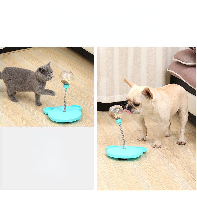 Pet Puzzle Food Leaking Ball Toy Cat Dog Interactive Treat Leaking Toy Catnip Slow Cat Dog Feeder Fun Toys Pet Supplies