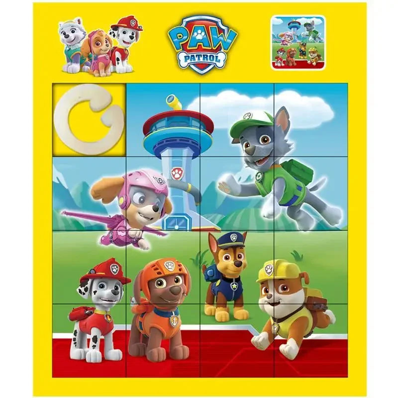 Paw Patrol Giiker Super Slide Huarong Road Smart Sensor Game Levelled UP Brain Teaser Puzzles Interactive Fidget Toys Kids Gifts