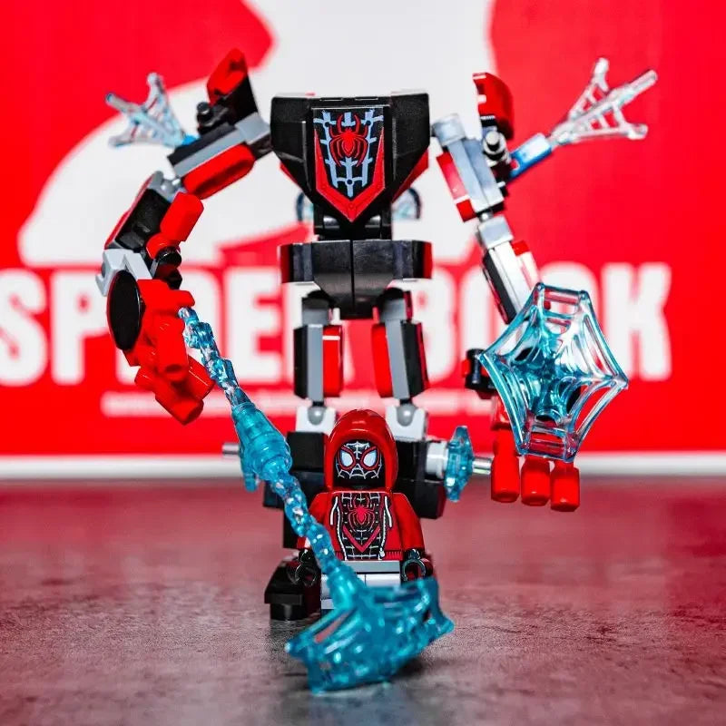 Marvel Captain America  Iron Man Venom Wolverine Thor Black Panther Thanos Doll Mecha Man Doll Building Block Assembly Toy Model