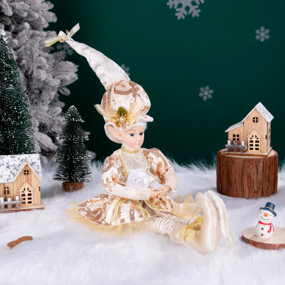 Hanging Decoration Navidad Natal 2025 New Year Gifts Elf Boy Dolls with Mask Christmas Tree Pendant Ornaments Elf Gifts