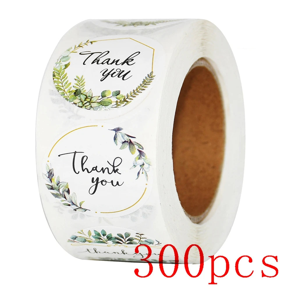 100-500pcs Thank You Sticker Holiday Decor Sticker Wedding Party Gift Sticker Birthday Gift Box Sticker Baking Labels