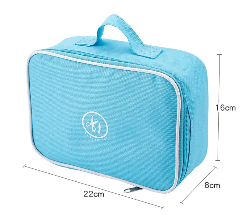 Kids Wooden Makeup Haircut Toy Beauty Fashion Salon Playset Games Combs Hair Dryer Pretend Play House Barber Makeup Kit Girl Toy