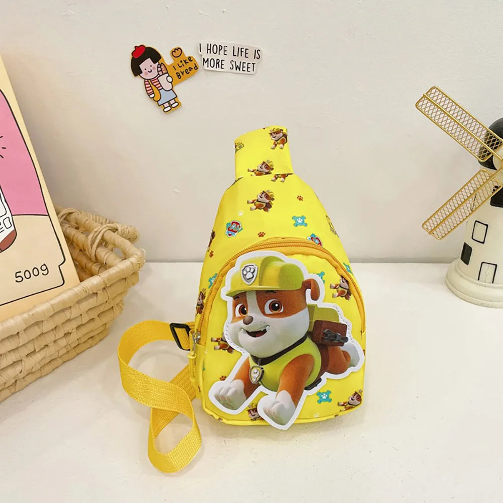 Paw Patrol Kawaii Children's Chest Bag Cute Cartoon Crossbody Bag Fashion Travel Satchel Portable Handbags Purse Backpacks Gifts