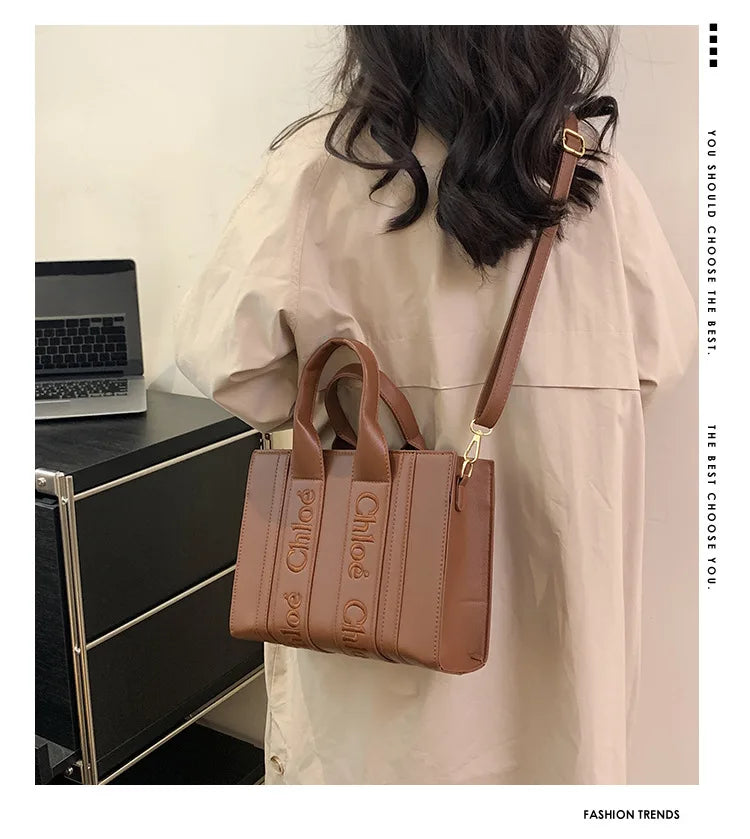 ‌2025 Fashion Embroidery Handbag - Adjustable Shoulder Tote, Crossbody Purse, Trendy & Practical, Perfect for Daily Outfits‌