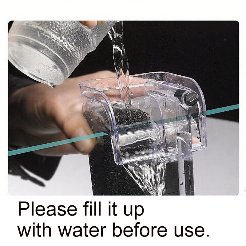 Aquarium Filter Fish Tank Silent Water Pump Purification Circulation External Filter Increase Oxygen Waterfall 220V 3w 250L/H