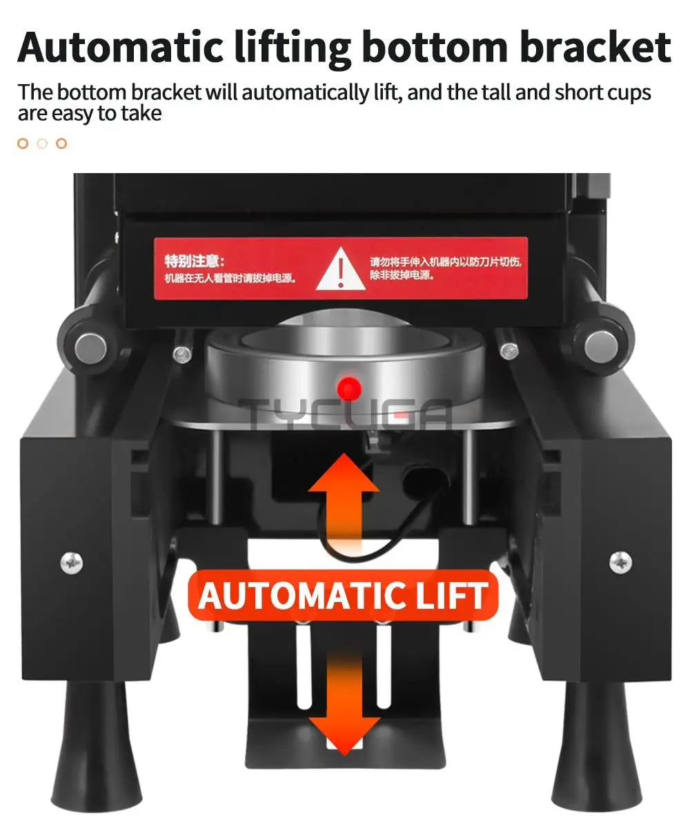 Cup Sealer Automatic Milk Tea/Coffee Shop Plastic/Paper Cup Sealing Machine 9/9.5CM Electric Bubble Tea Film For Business 220V