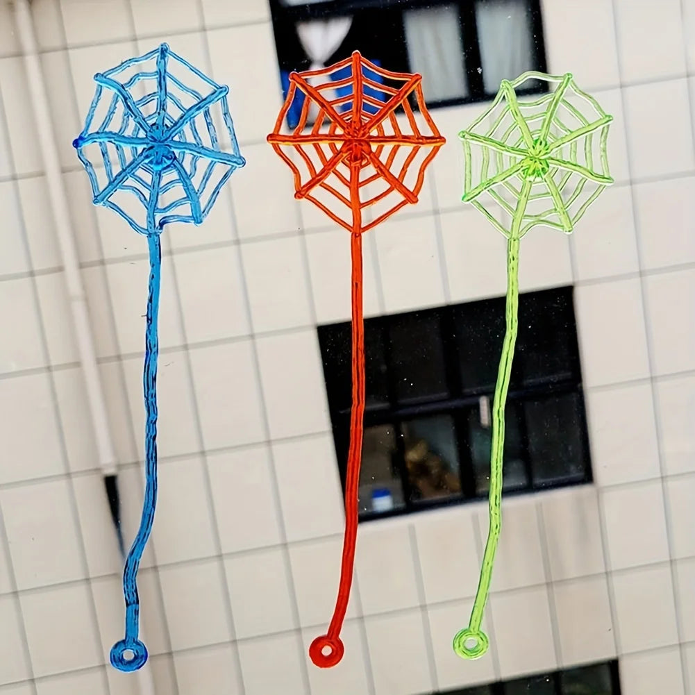 Funny Sticky Spider Web Toy  Favor Sticky Hands Toys Birthday Party Halloween Carnival Party Supplies Gift