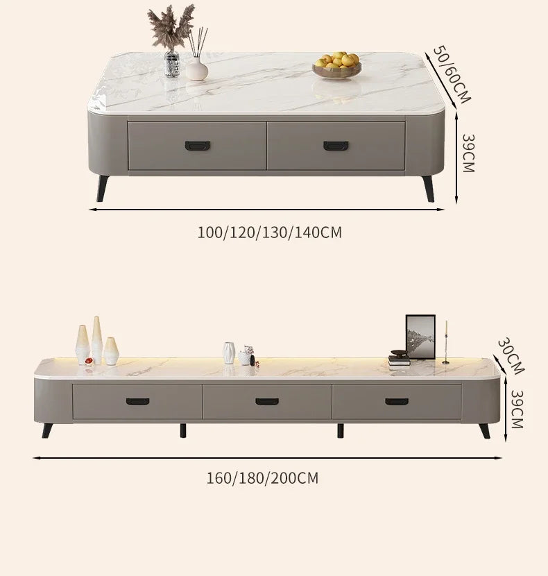 Rangement nordique Tv Table tiroirs centraux Salon luxe armoires modernes supports Tv universels couloir Muebles Para Tv meubles uniques