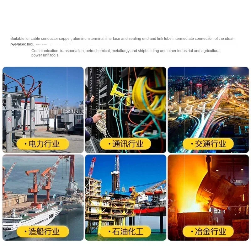 Cm300 small portable electric hydraulic crimping pliers, lithium battery copper and aluminum terminal charging crimping